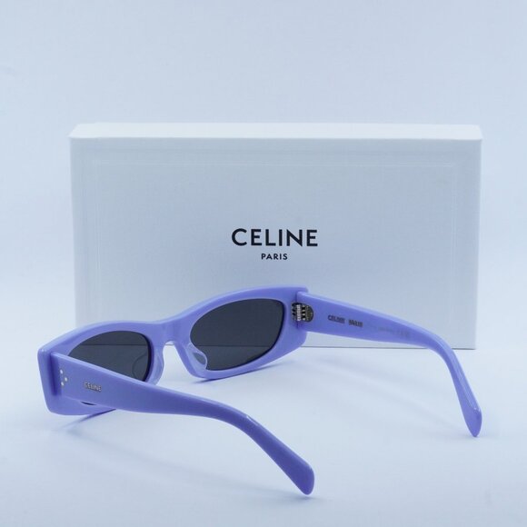 FINAL PRICE NEW CELINE CL40245U 78A SHINY LILAC / GREY SUNGLASSES - Picture 10 of 11